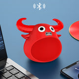 Fitsmart Bluetooth Animal Face Speaker Portable Wireless Stereo Sound - Red