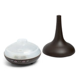 Essential Oil Diffuser Ultrasonic Humidifier Aromatherapy LED Light 200ML 3 Oils - Dark Wood Grain