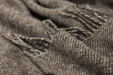 Elegant Cambridge Throw - Premium New Zealand Wool - Natural