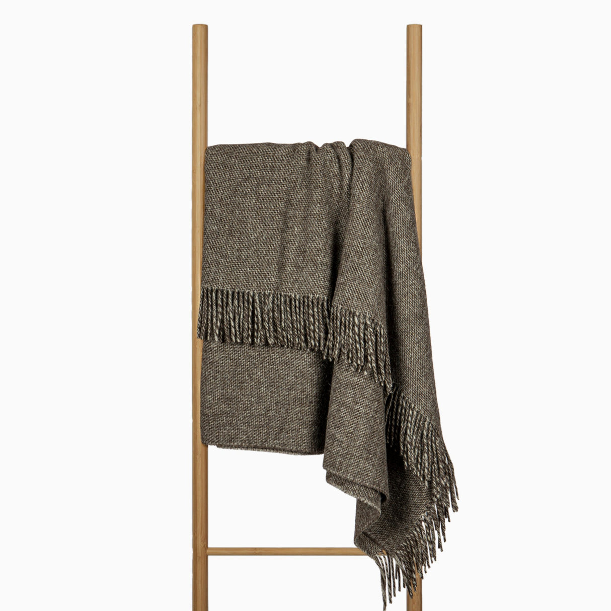 Elegant Cambridge Throw - Premium New Zealand Wool - Natural