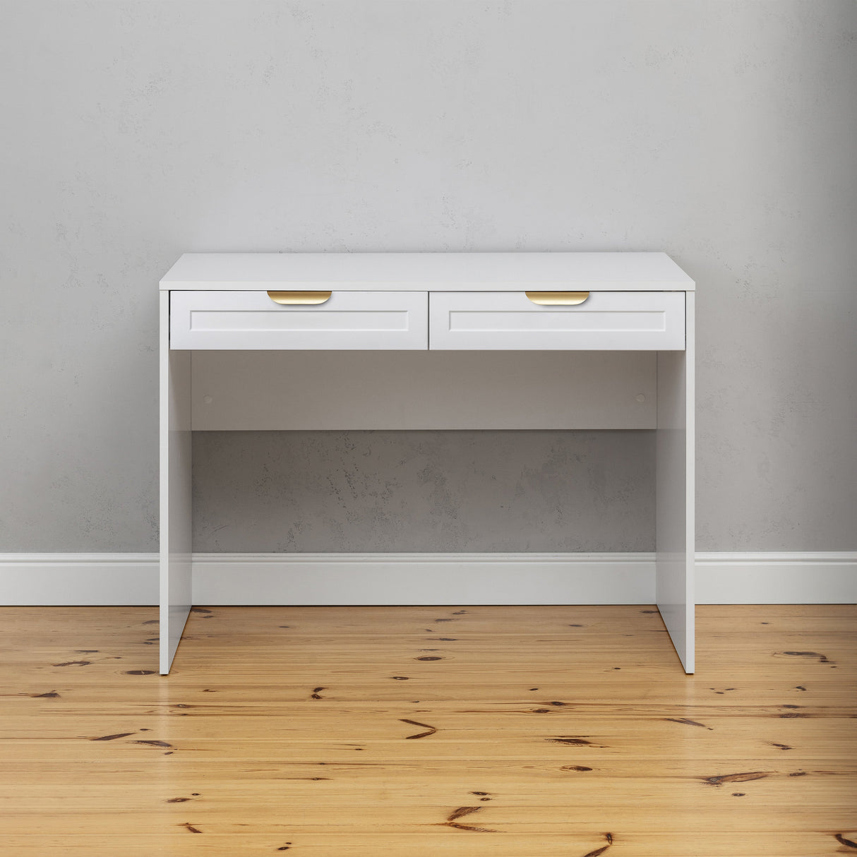 ODESSA DESK - WHITE - HAMPTONS - PULL BRASS