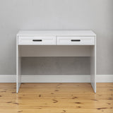 ODESSA DESK - WHITE - HAMPTONS - OVAL BLACK