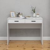 ODESSA DESK - WHITE - SLIM - OVAL BLACK