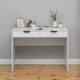 ODESSA DESK - WHITE - VJ PANEL - PULL BLACK