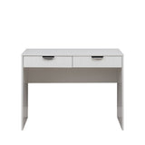 ODESSA DESK - WHITE - VJ PANEL - PULL BLACK