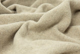 Luxury Merino Wool Blend Throw - Stone