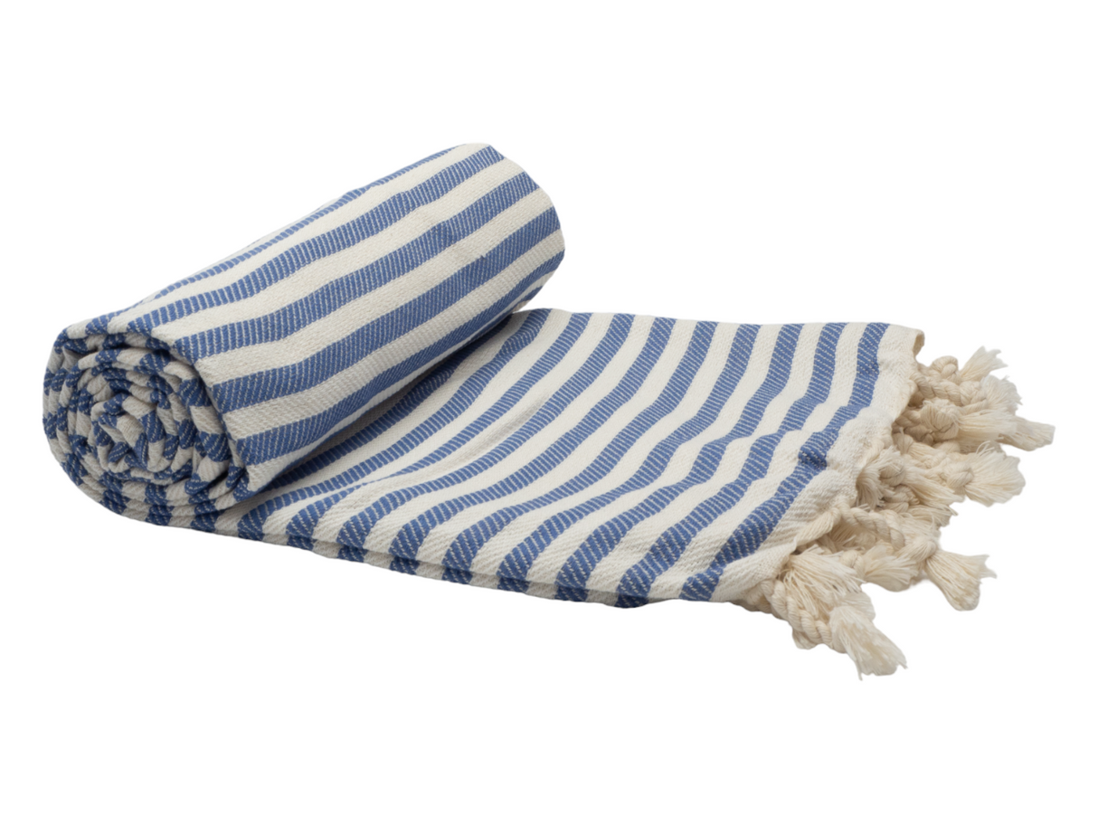 DENIM PORTSEA TURKISH COTTON BEACH TOWEL