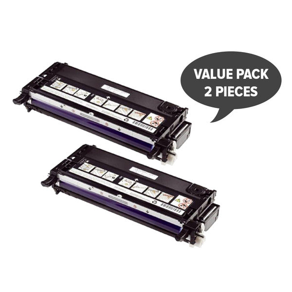 Premium Generic Black Toner Cartridges - 2-Pack (3130)