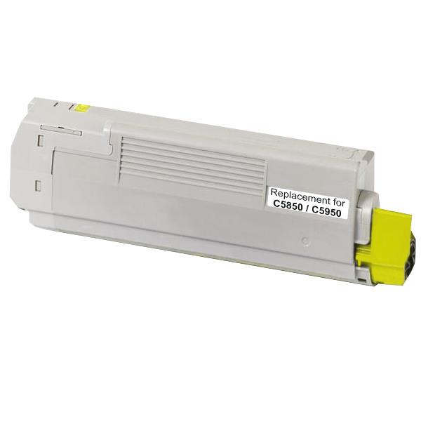 Compatible Yellow Toner Cartridge for OKI C5850 C5950 MC560 - Premium Quality