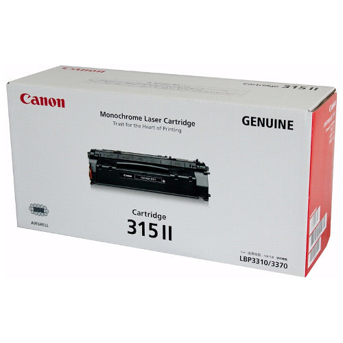 CANON CART315II HIGH CAPACITY BLACK TONER FOR LBP3310 LBP3370 7000 PAGE YIELD