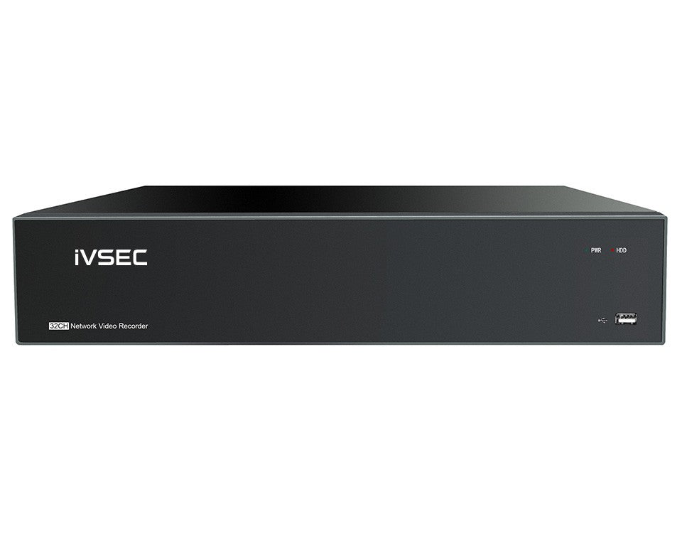 IVSEC NR564XB 64-Channel NVR with Dual Ethernet Ports, 8-Bay Storage, H.265 Compression, and Dual 4K HDMI Outputs