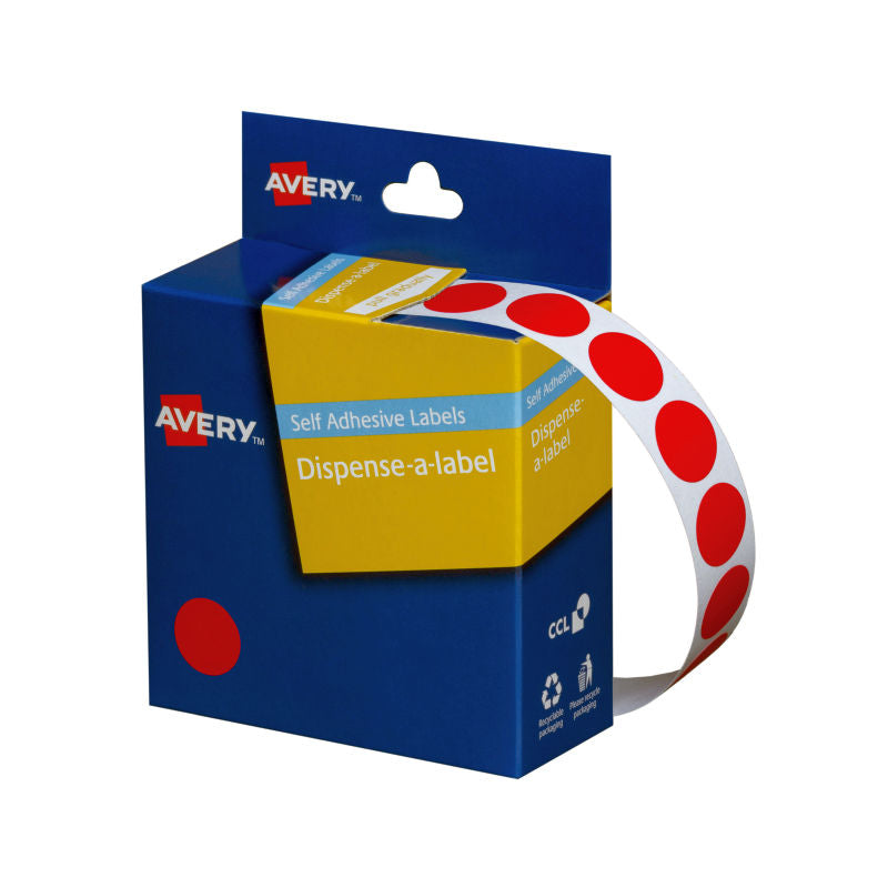 AVERY Red Display Tape 14mm Roll 1050