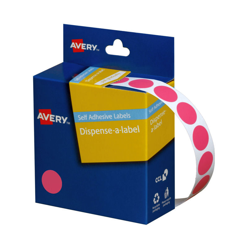 AVERY 14mm Pink Display Roll 1050