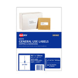 AVERY General Label L7169GU 4-Per-Sheet Box of 100