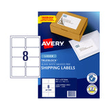 AVERY 8-Per-Sheet Laser Labels L7165 - Pack of 100