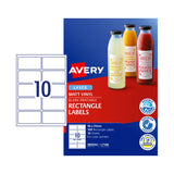 AVERY LaserLabel L7148 10-Up Label Sheets, Pack of 100