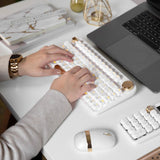 IZO Collection Wireless Keyboard in Elegant White