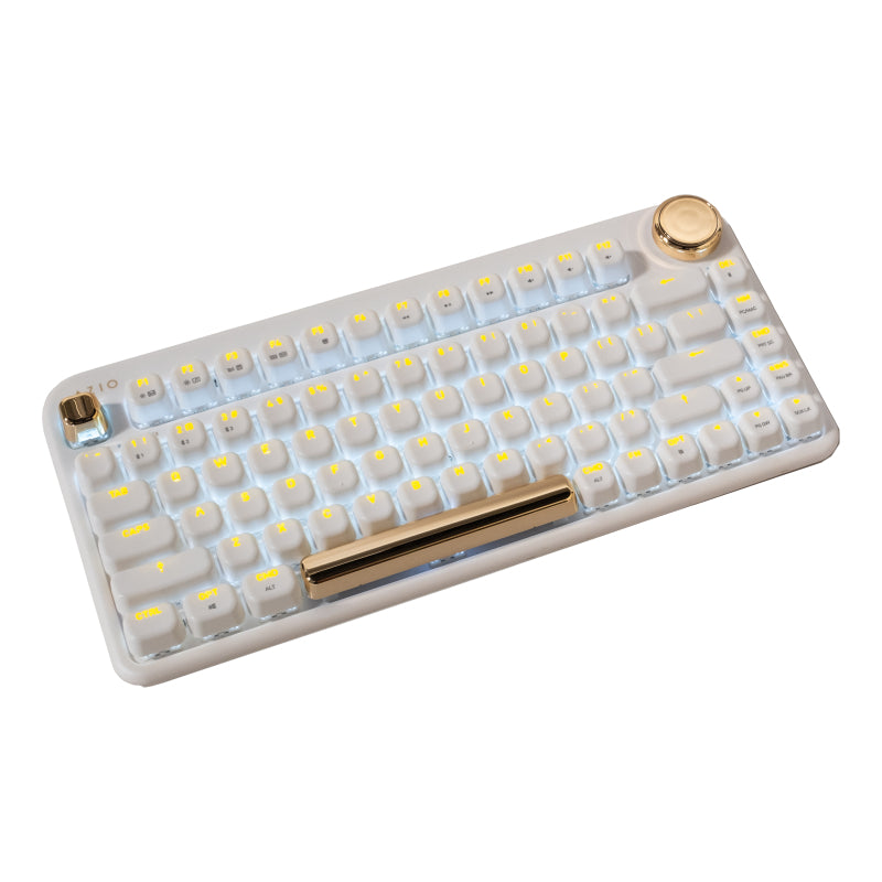 IZO Collection Wireless Keyboard in Elegant White