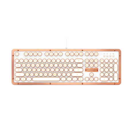 AZIO Vintage Bluetooth Keyboard in White