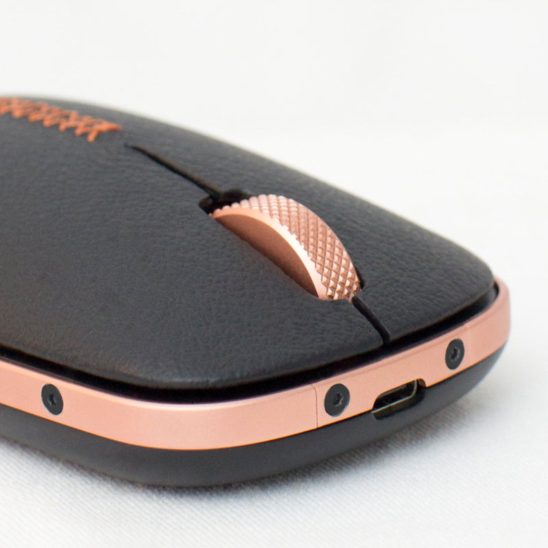 AZIO Retro Wireless Bluetooth Mouse - Black and Rose