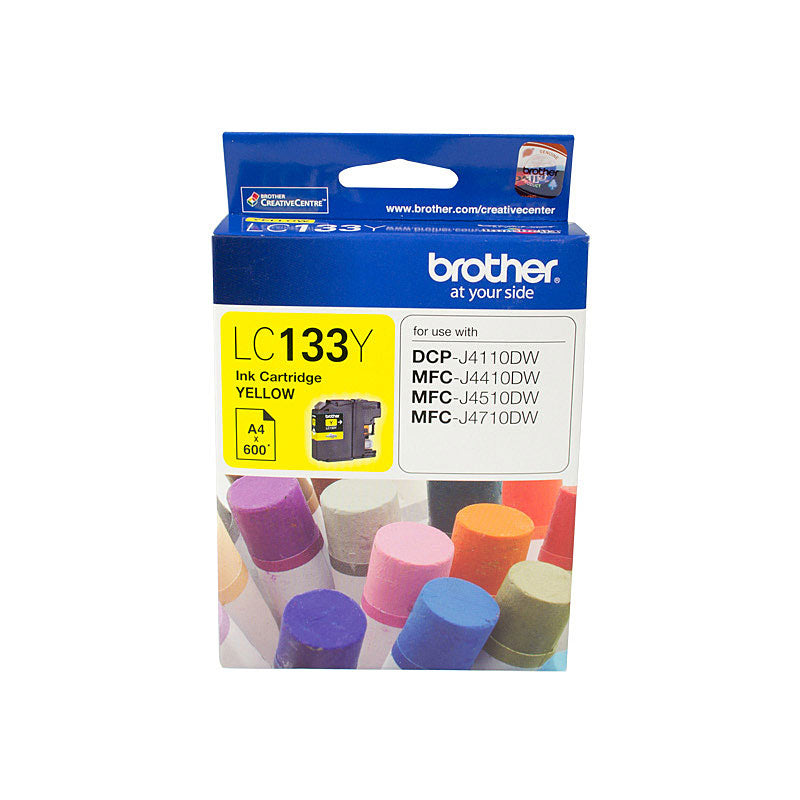 Brother LC-133 Yellow Ink Cartridge - High Yield for 600 Pages