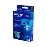 Brother LC-67C Cyan Ink Cartridge - to suit DCP-385C/395CN/585CW/6690CW/J715W, MFC-490CW/5490CN/5890CN/6490CW/6890CDW/790CW/795CW/990CW- up to 325 pages - Front View