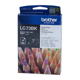 BROTHER LC-73BK Black High Yield Ink Cartridge - DCP-J525W/J725DW/J925DW, MFC-J6510DW/J6710DW/J6910DW/J5910DW/J430W/J432W/J625DW/J825DW - up to - Front View