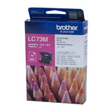 BROTHER LC-73M Magenta High Yield Ink Cartridge - DCP-J525W/J725DW/J925DW, MFC-J6510DW/J6710DW/J6910DW/J5910DW/J430W/J432W/J625DW/J825DW - 600 pages - Front View