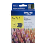 Brother LC-73Y Yellow High Yield Ink - DCP-J525W/J725DW/J925DW, MFC-J6510DW/J6710DW/J6910DW/J5910DW/J430W/J432W/J625DW/J825DW - up to 600 pages - Front View