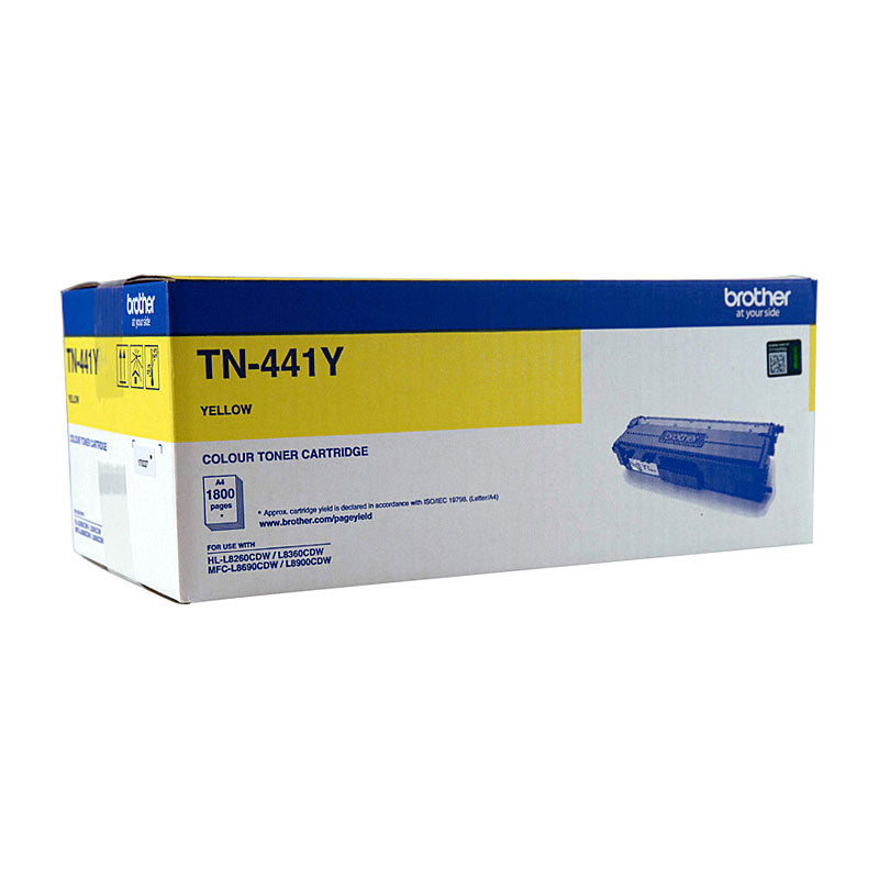 Brother TN-441Y Colour Laser Toner - Yellow Standard Cartridge - HL-L8260CDN/8360CDW MFC-L8690CDW/L8900CDW - 1,800 Pages