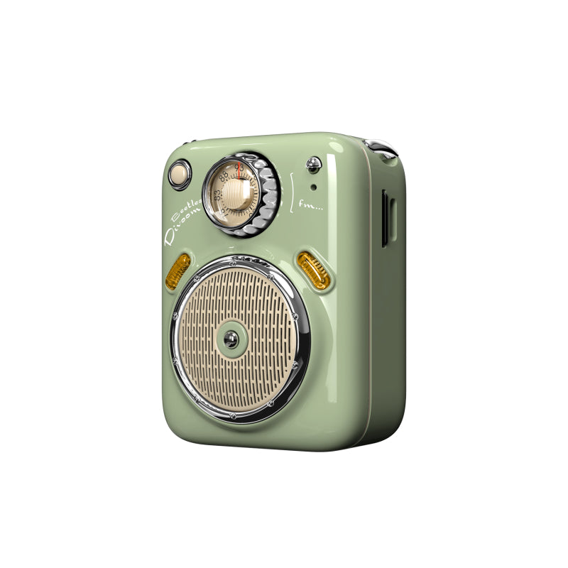 Divoom Beetle Green Portable FM Bluetooth Speaker