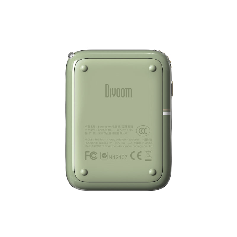 Divoom Beetle Green Portable FM Bluetooth Speaker