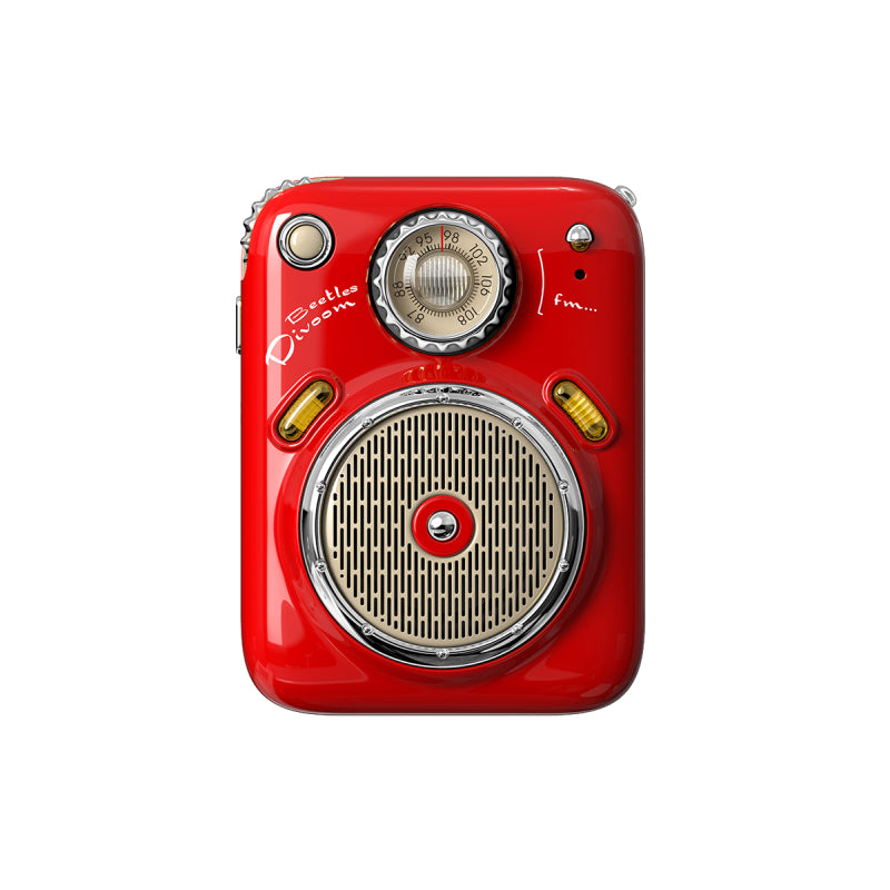 DIVOOM Beetle Red Portable FM Speaker