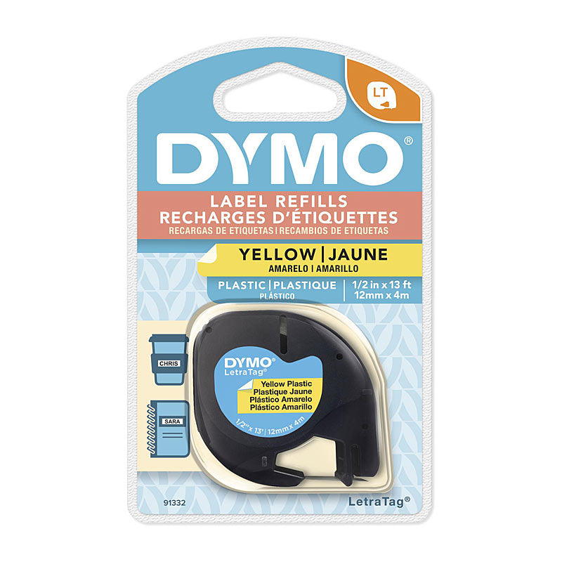 DYMO 12mm x 4m Yellow Premium Quality Labels for POS Systems