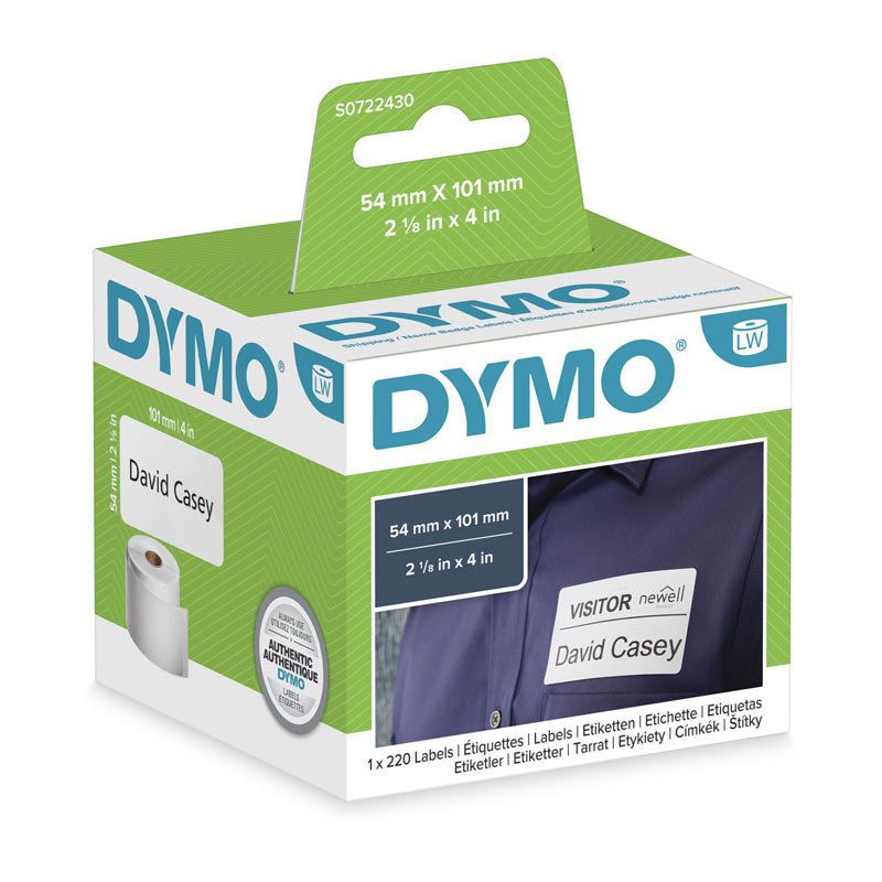 DYMO LabelWriter Shipping Labels 54mm x 101mm - OEM Code S0722430