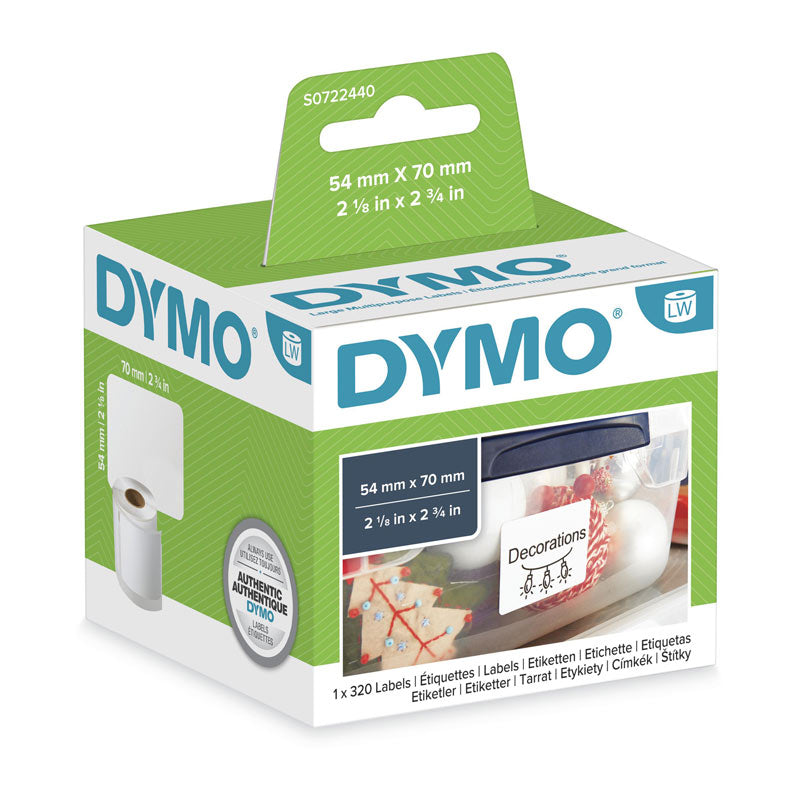 DYMO 54mm x 70mm Premium Quality Labels for POS Stations