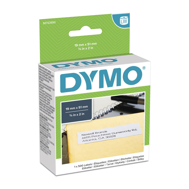 DYMO LabelWriter 19mm x 51mm White Labels - OEM S0722550