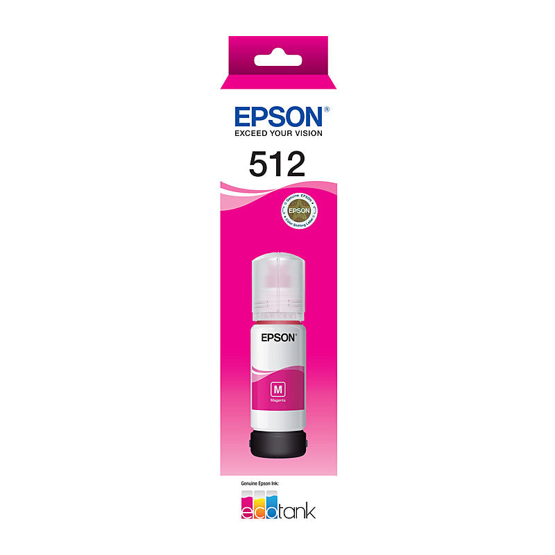 EPSON EcoTank T512 Magenta Ink Bottle for ET 7700 & ET 7750 Printers