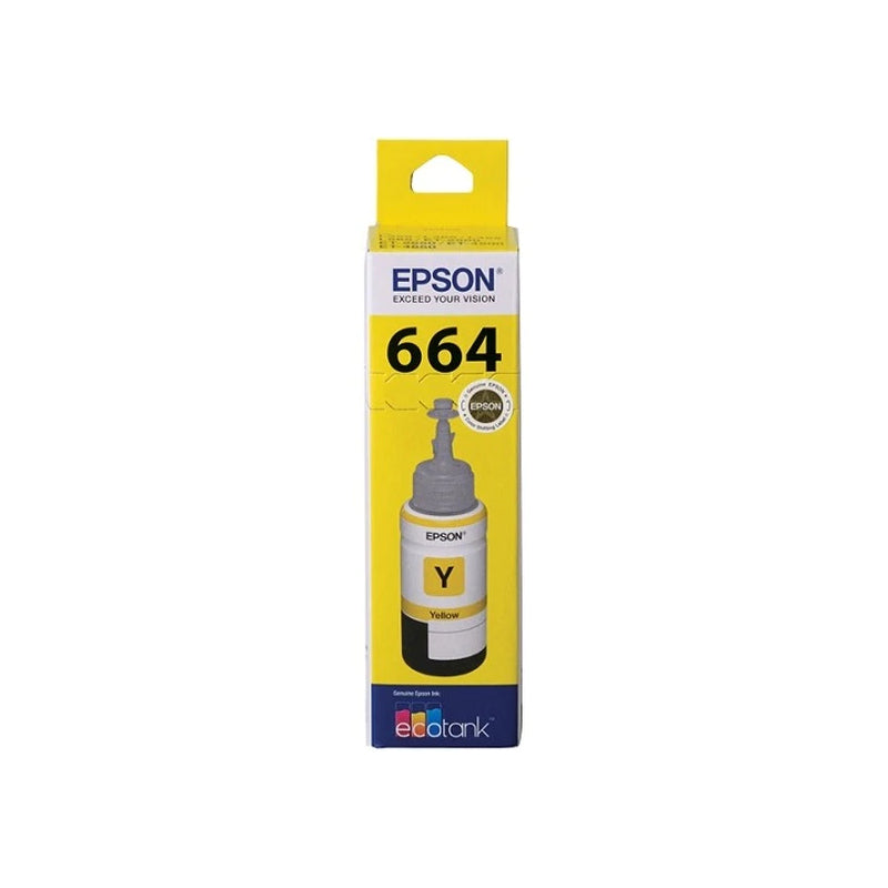 EPSON EcoTank Yellow Ink Bottle T664 - Premium Quality Toner for Compatible Printers