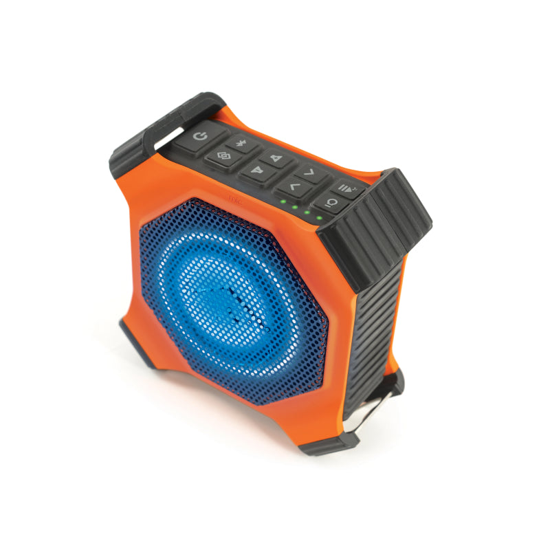 ECOXGEAR EcoEdge+ Rugged Waterproof Bluetooth Speaker with RGB Lights