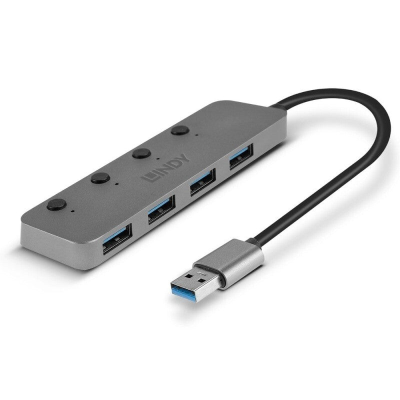 LINDY 4 Port USB 3.0 Hub Switc