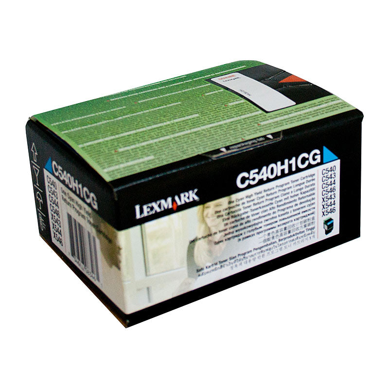 LEXMARK C540H1CG High-Yield Cyan Toner Cartridge