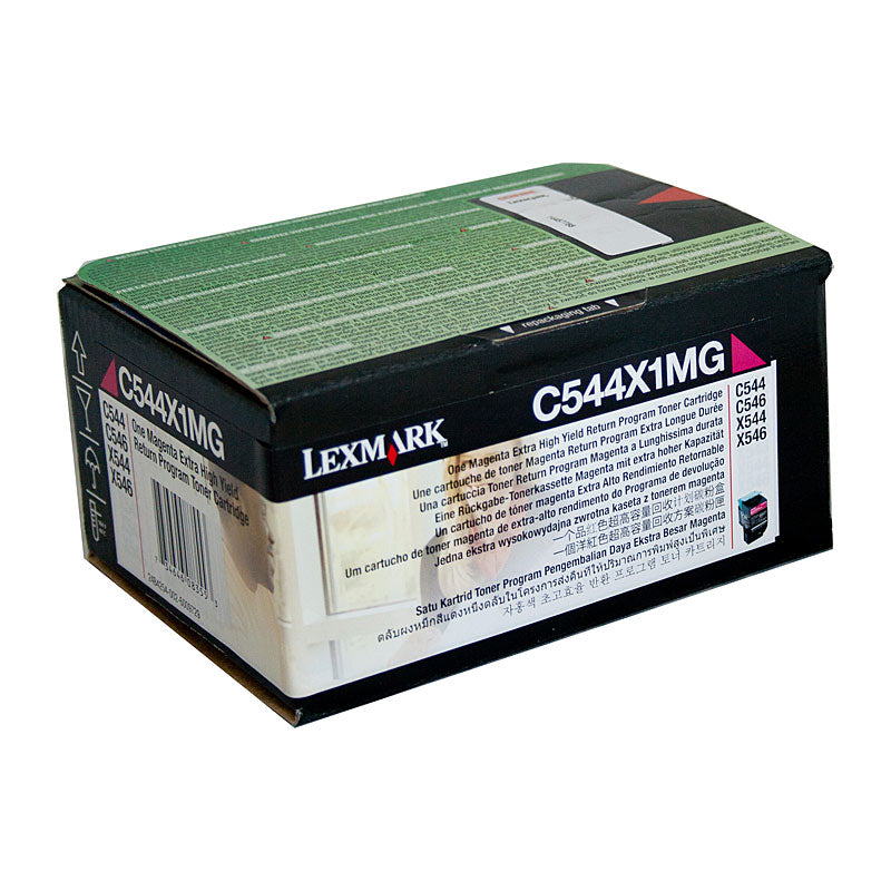 LEXMARK C544X1MG High-Yield Magenta Toner Cartridge