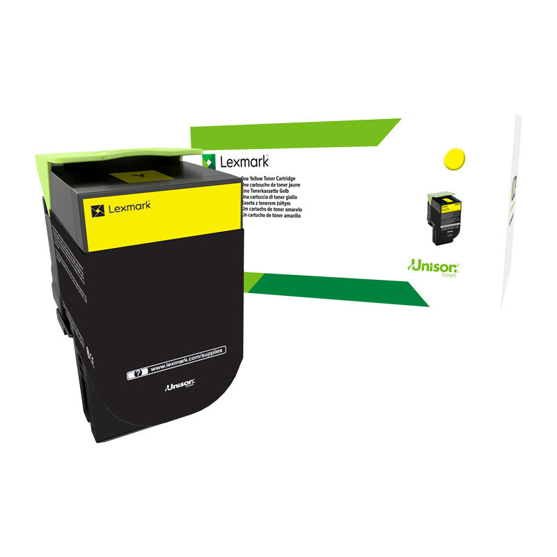 LEXMARK 708HY High-Yield Yellow Toner Cartridge - 3,000 Pages