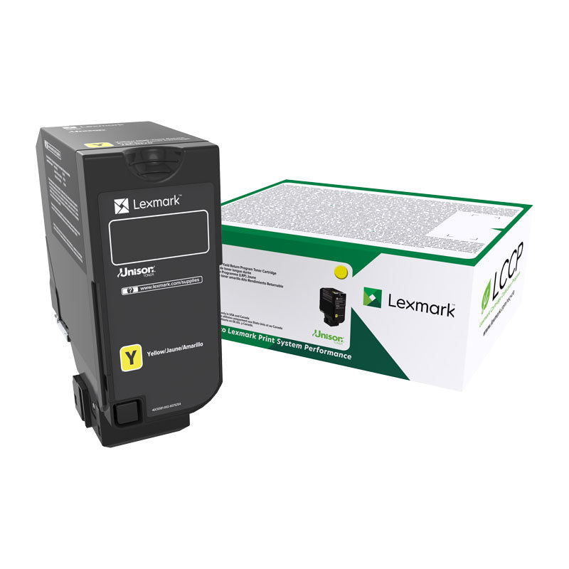 LEXMARK 74C6HY0 High-Yield Yellow Toner Cartridge for CS725 Printers