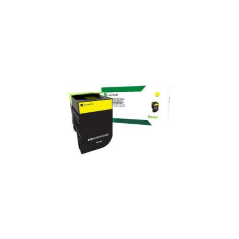 LEXMARK 808Y High-Yield Yellow Toner Cartridge