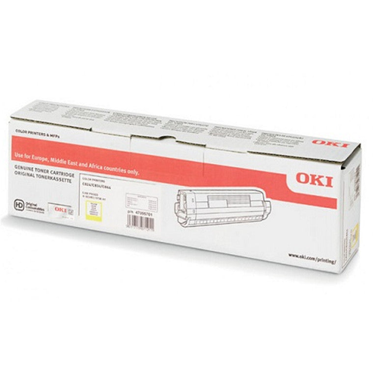 OKI C834 Yellow Low Capacity Toner