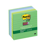 POST-IT Super Sticky Bora Bora Assorted Notes 98x98mm Pack of 6