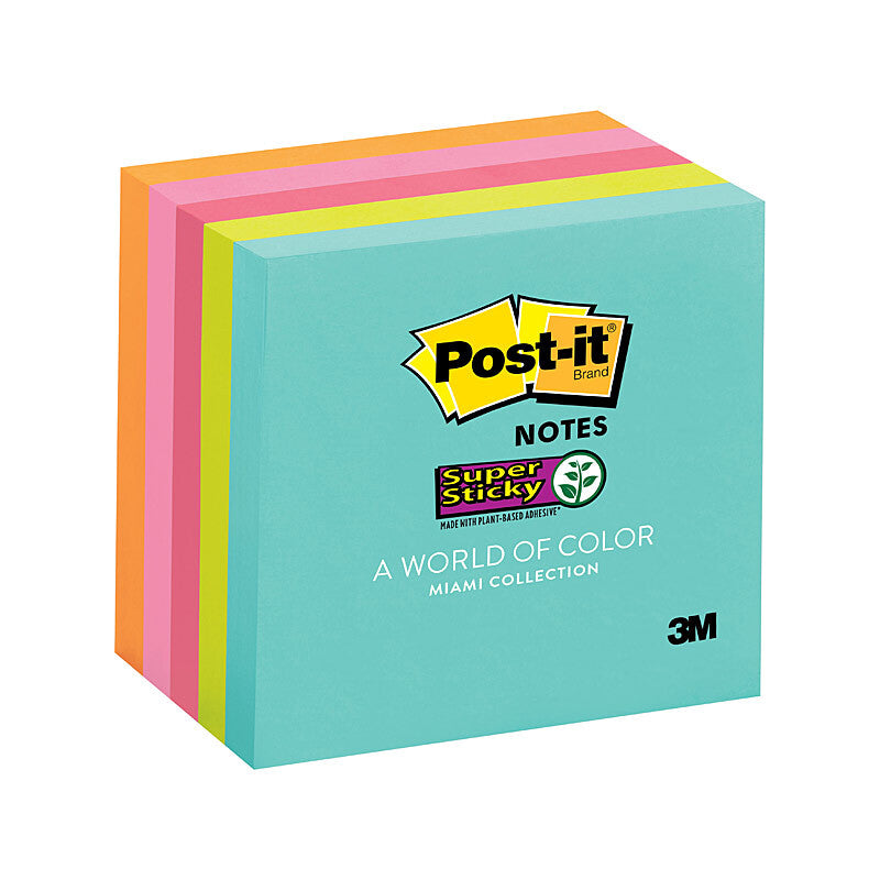 Post-It Notes Miami Collection 75x75mm Pack of 5