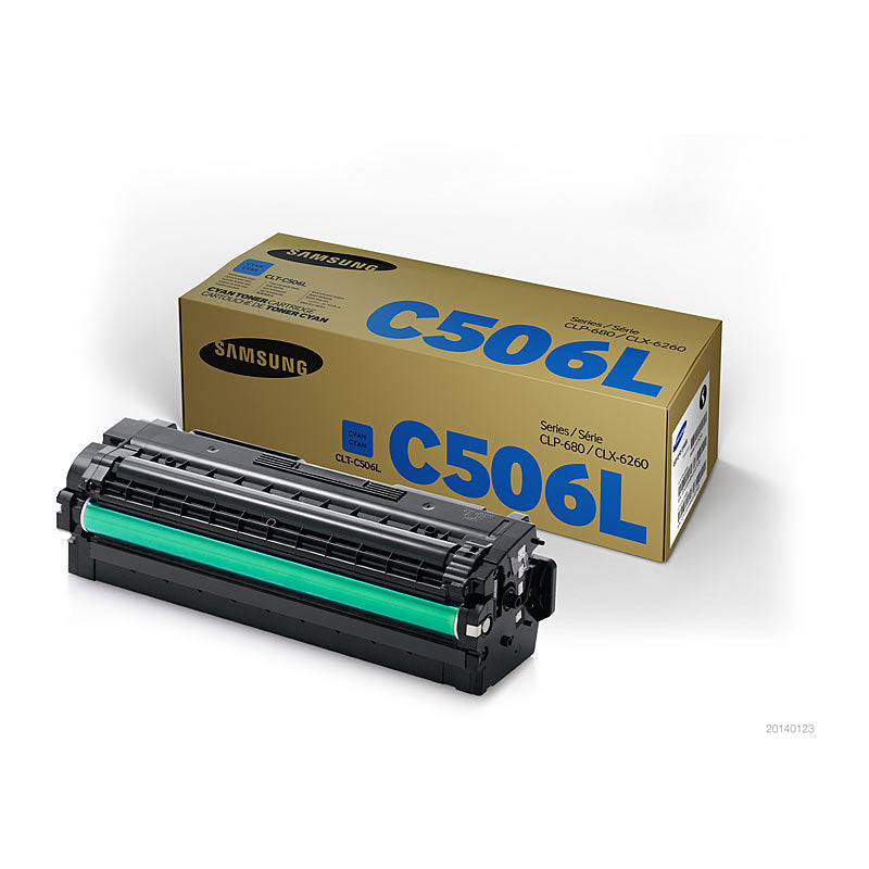 SAMSUNG CLTC506L High-Yield Cyan Toner Cartridge